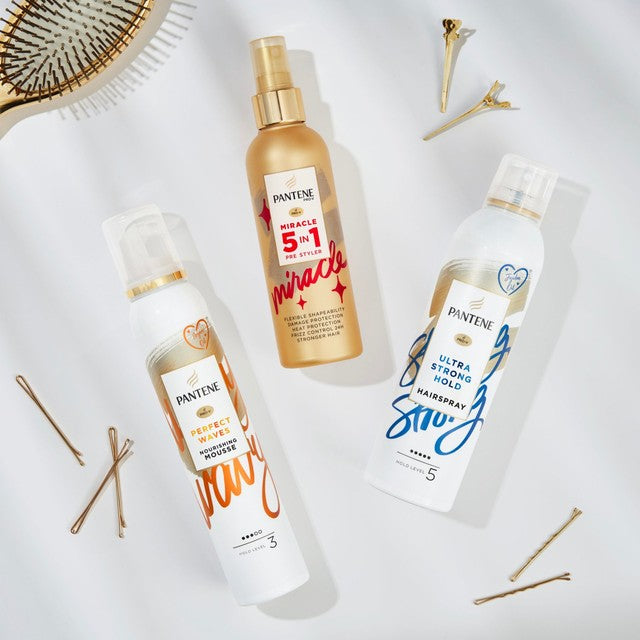 Pantene Ultra Strong Hairspray 250ml, imported from the UK