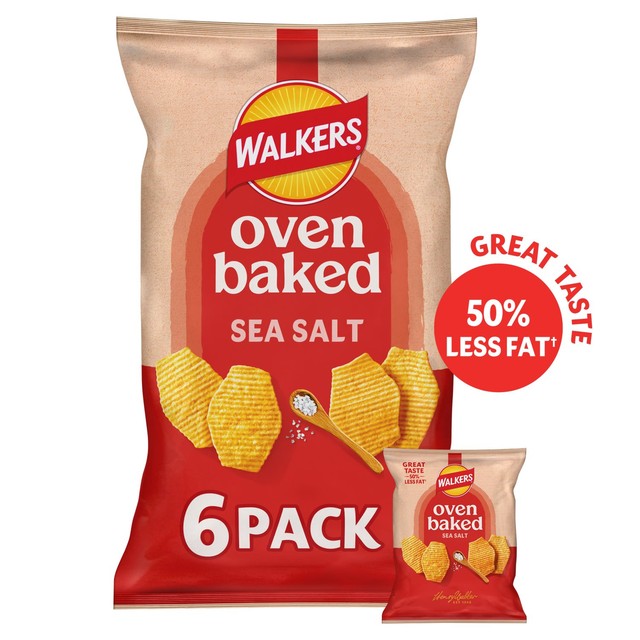 Walkers Baked potato crisps sea salt multipack (British brand)