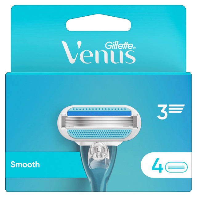 Gillette Venus Smooth razor blades 4-pack, UK version