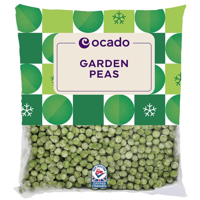 Ocado frozen garden peas 910g, imported from the UK