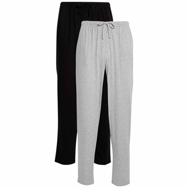 M&S Mens Pure Cotton Pyjama Bottoms Grey 2XL, imported from the UK