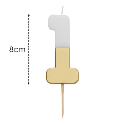 Talking Tables Number 1 Gold Number Candle 30g