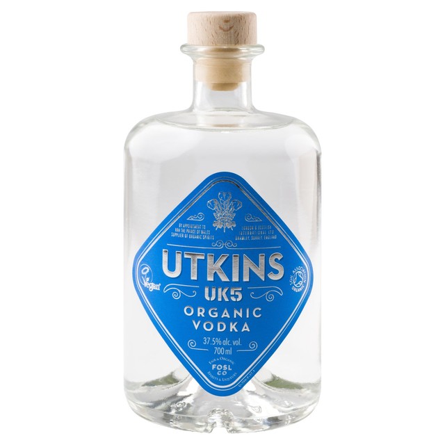Uk5 Organic Vodka 70cl, imported from the UK