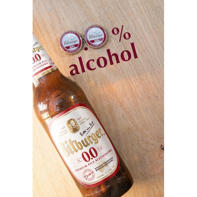 Bitburger Premium Pils 0.0% Beer 6 pack - British product