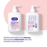 E45 Emollient Hand and Body Wash Cream 250ml - British product