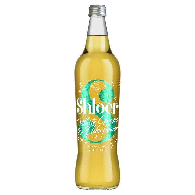 Shloer White Grape & Elderflower sparkling juice drink 750ml (British brand)
