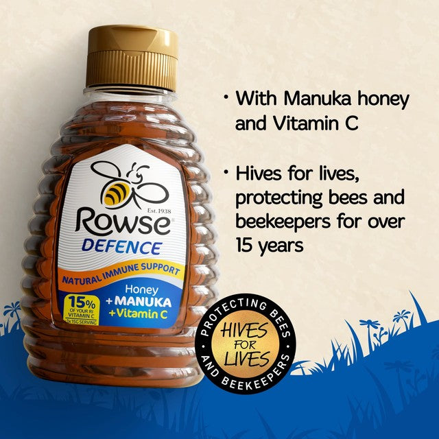 Rowse Supahoney Manuka & Honey blend 250g, imported from the UK