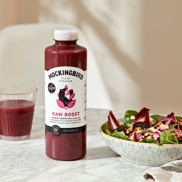 Mockingbird berry beetroot smoothie 750ml, imported from the UK