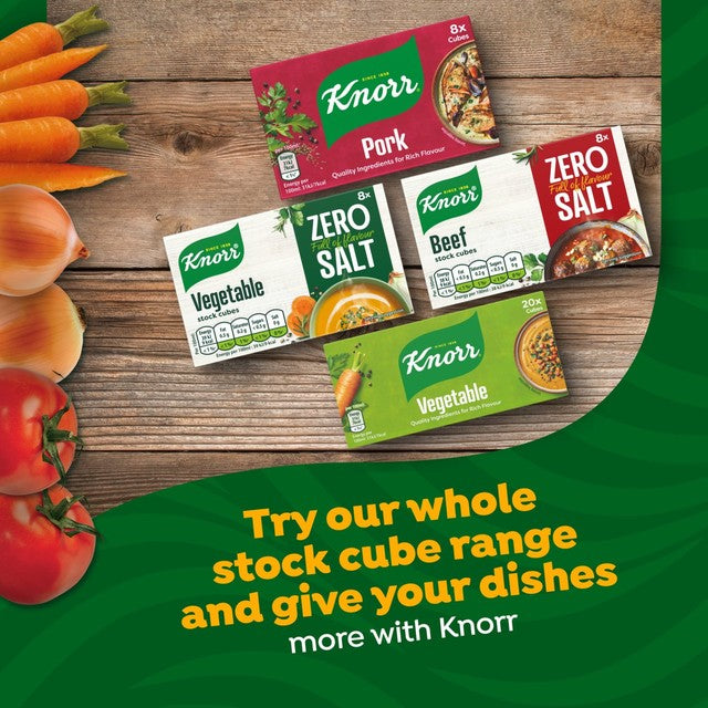 Knorr Vegetable Zero Salt stock cubes 72g, UK version