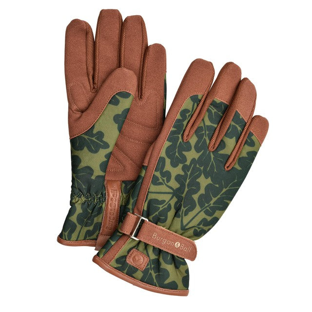 Burgon & Ball Oak Leaf Moss gardening gloves M/L - British product