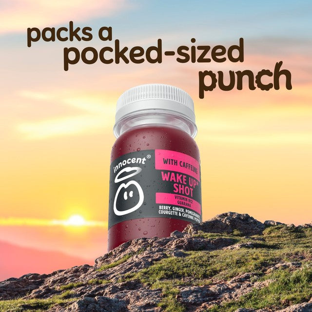 Innocent Wake Up berry ginger pomegranate shot 80ml, UK version