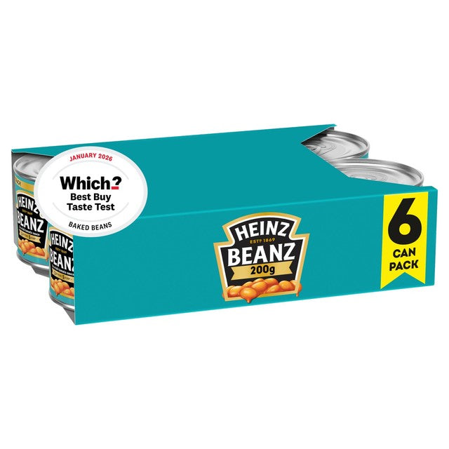 Heinz baked beans in tomato sauce 6 x 200g multipack, UK version