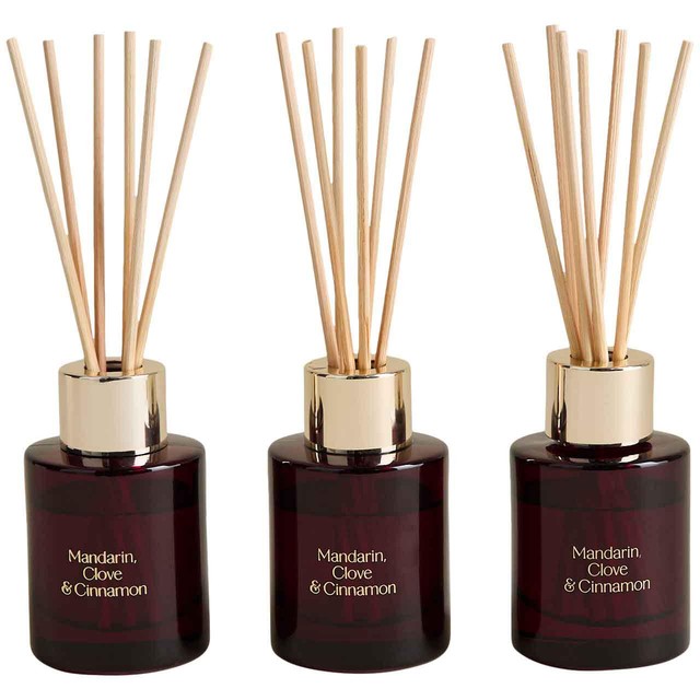 M&S reed diffusers Red Mix set, imported from the UK