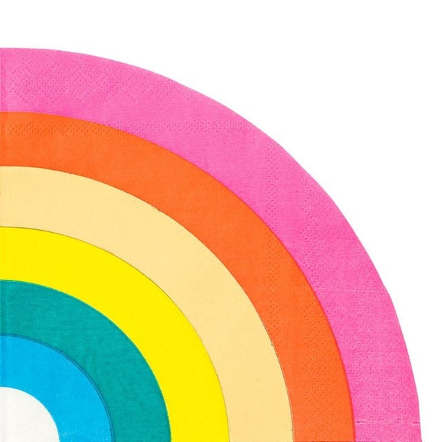 Talking Tables rainbow paper napkins 16 per pack (British brand)