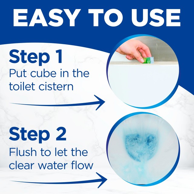 Bloo lemon toilet cistern cleaner blocks 2 x 50g - British product