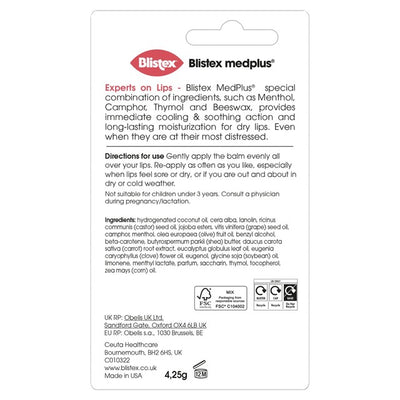 Baume à lèvres MedPlus Stick Blistex 4,25g