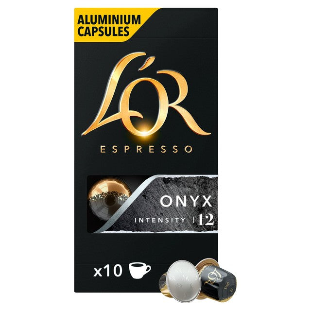 L'OR Onyx Intensity 12 coffee pods x10, UK version
