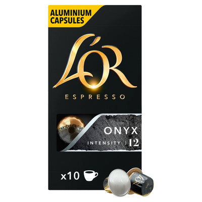 L'OR Onyx Intensity 12 Espresso Coffee Pods x10