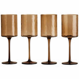 M&S brown hammered wine glasses set of 4, imported from the UK