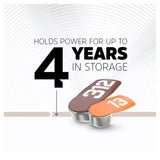 Energizer 312 hearing aid batteries 8-pack - British product