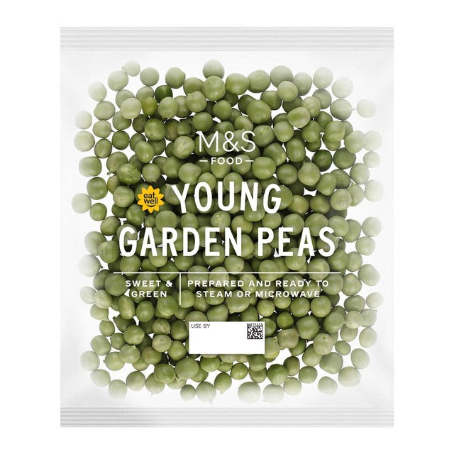 M&S young garden peas 200g, imported from the UK