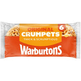 Warburtons original crumpets 6 per pack (British brand)