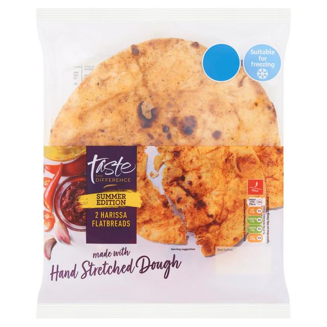 Sainsburys Harissa Flatbreads Summer Edition Taste the Difference x2