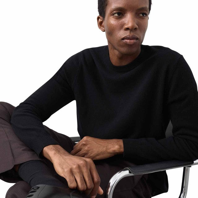 M&S Autograph Pure Cashmere Jumper Black L, imported from the UK