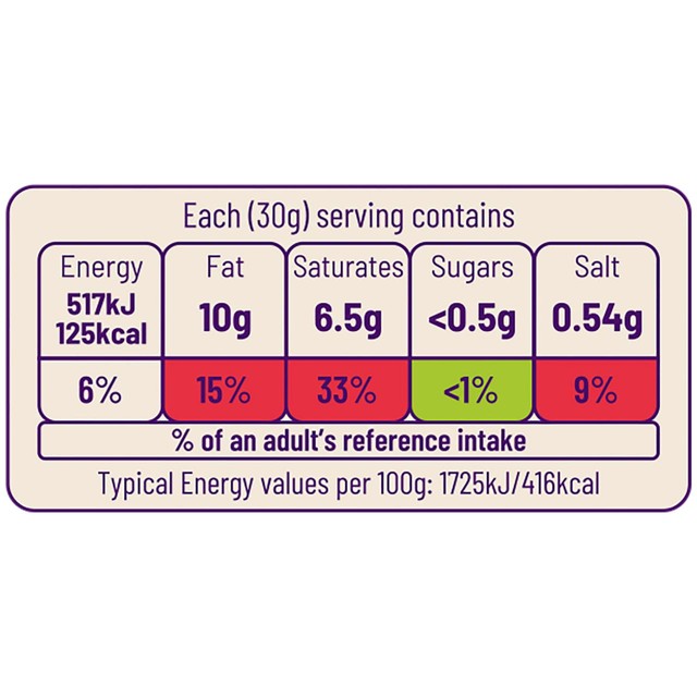 Ocado extra mature cheddar cheese 400g, imported from the UK