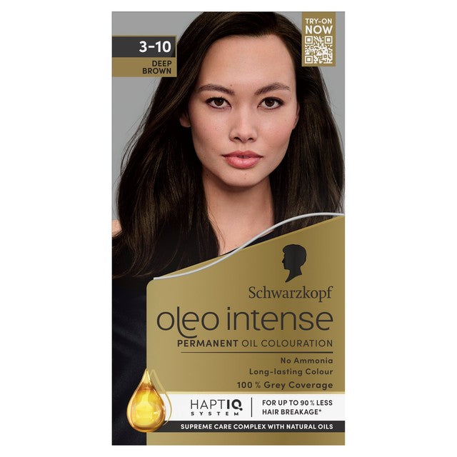 Schwarzkopf hair dye 3-10 Deep Brown 115ml (British brand)