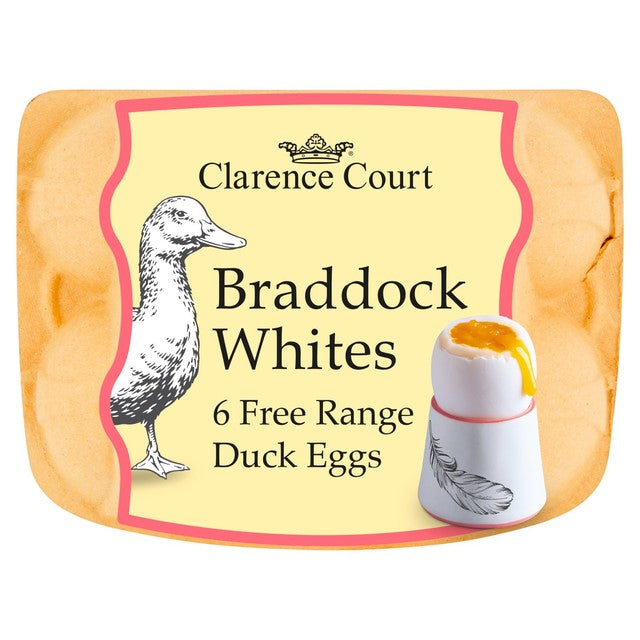 Clarence Court free range duck eggs 6 pack - British product