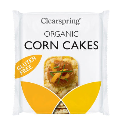 Clearspring Økologiske Maiskaker Glutenfri Snacks 130g