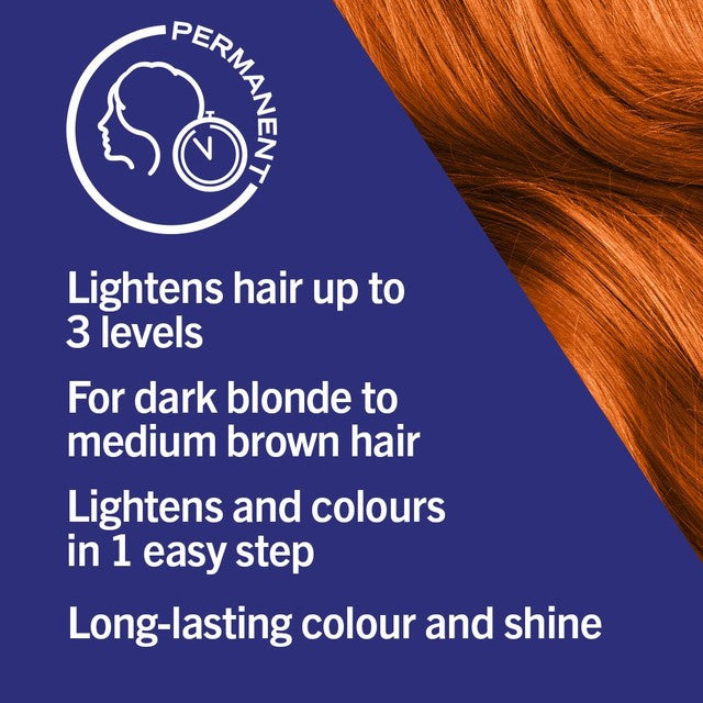 Schwarzkopf copper hair dye Tangerine Twist L74 (British brand)