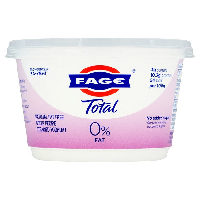 Fage Total 0% fat Greek strained yogurt 450g - British product