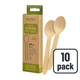 BioPak wooden spoons 10 per pack - British product
