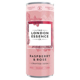 London Essence Co. raspberry and rose crafted soda 250ml, UK version
