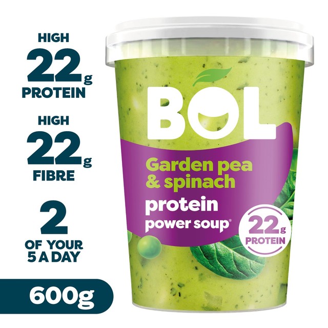 BOL garden pea & spinach soup 600g pot - British product