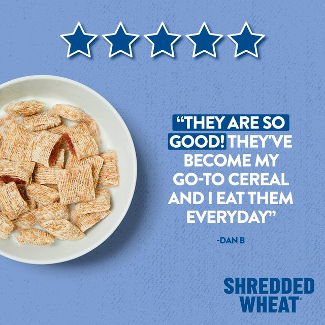 Nestle Shredded Wheat Bitesize Blueberry Wheats Cereal 450g, imported from the UK