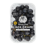 M&S seedless black grapes 500g, imported from the UK