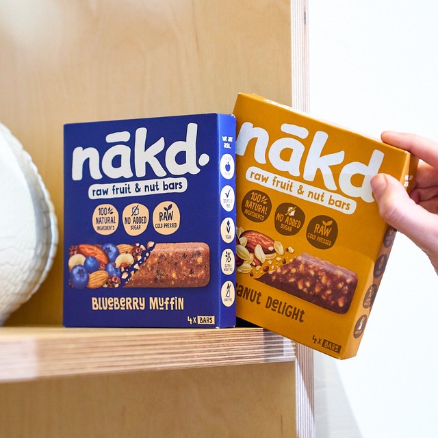 Nakd Peanut Delight fruit and nut bars 4 x 35g multipack, imported from the UK