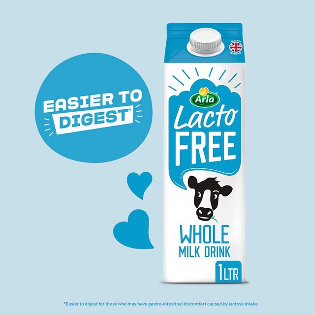 Arla LactoFREE lactose-free whole milk drink 1L - British product