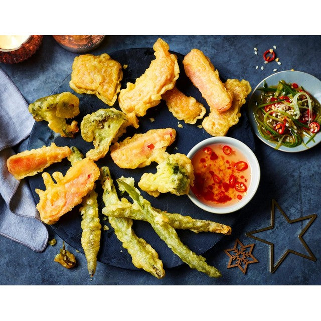 M&S Crispy Tempura Vegetables 230g, imported from the UK