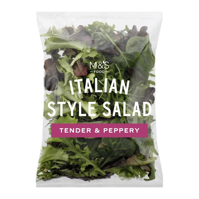 M&S Italian Style Baby Leaf Salad 80g, imported from the UK