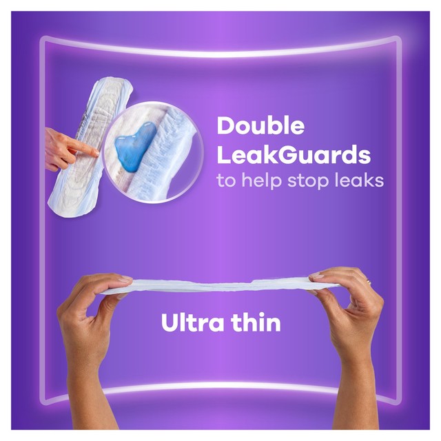 Always incontinence pads long plus 16 per pack - British product