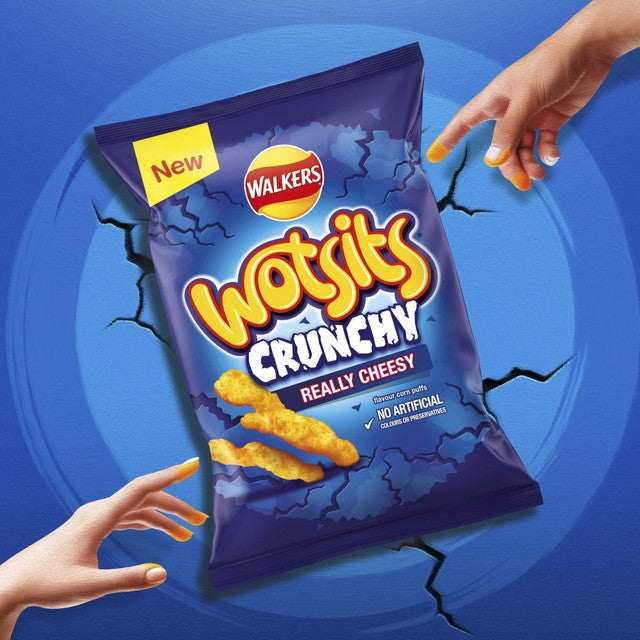 Walkers Wotsits Crunchy Cheesy Corn Puffs 140g (British brand)