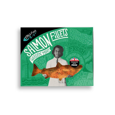 Big Fish Garden Mint Salmon Fillets Frozen 250g