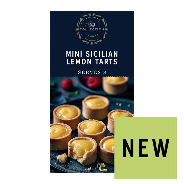 M&S Mini Sicilian Lemon Tarts 168g, imported from the UK