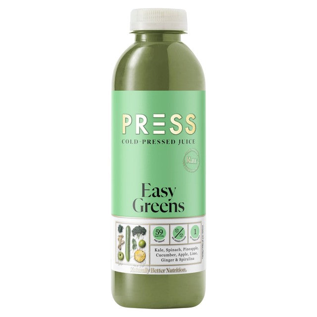 Press Easy Greens cold-pressed juice 750ml - British product