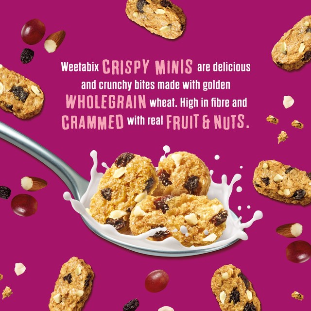 Weetabix Crispy Minis Fruit & Nut breakfast cereal 500g (British brand)