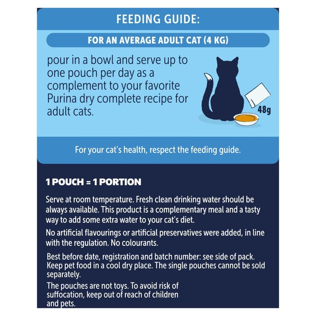 Felix wet cat food Chicken, Beef & Lamb 6 x 48g - British product